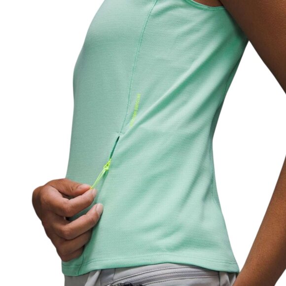 Lululemon Cap Sleeve Hiking Tank Top Wild Mint Green Rel: 7/22 Women's size 10 - Picture 5 of 10